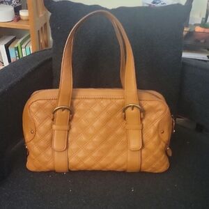 Michael Kors Quilted Tan Leather Handbag